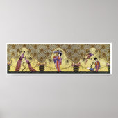 Kunst Deco Japanse Dames en heren Poster (Voorkant)