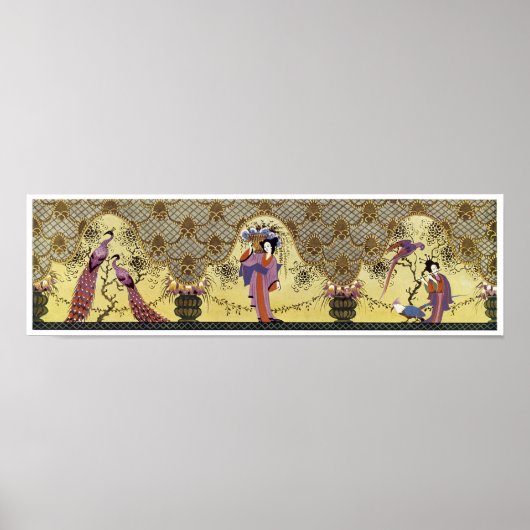 Kunst Deco Japanse Dames en heren Poster (Voorkant)