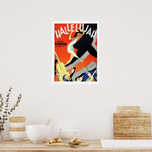  Kunst Deco Jazz Musicians Poster (Keuken)