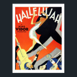 Kunst Deco Jazz Musicians Poster<br><div class="desc">Dit is een digitaal verbeterde afdruk van een oud advertentievlak voor een jazzfilm uit 1929. Het werd geïllustreerd door Al Hirschfeld en kenmerkt jazzmuzikanten en dansers in de Art Deco-stijl.</div>