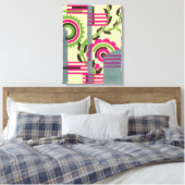  kunst deco Jazz Pochoir Geometric Pattern Canvas Afdruk (Insitu (Slaapkamer))