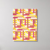 kunst deco Jazz Pochoir Geometric Pattern Canvas Afdruk (Voorkant)