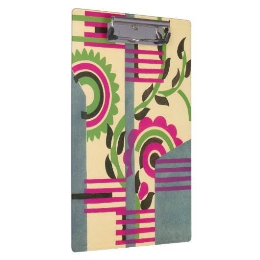 kunst deco Jazz Pochoir Geometric Pattern Klembord (Rechts)