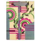 kunst deco Jazz Pochoir Geometric Pattern Klembord (Voorkant)