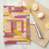  kunst deco Jazz Pochoir Geometric Pattern Theedoek (Quarter Fold)