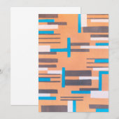 Kunst Deco Jazz Pochoir, Geometrisch Patroon (Voorkant / Achterkant)