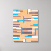 Kunst Deco Jazz Pochoir, Geometrisch Patroon Canvas Afdruk (Voorkant)