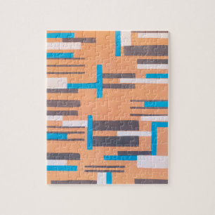 Kunst Deco Jazz Pochoir, Geometrisch Patroon Legpuzzel