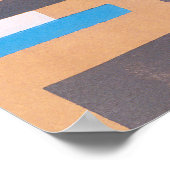 Kunst Deco Jazz Pochoir, Geometrisch Patroon Poster (Hoek)