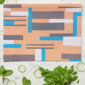  Kunst Deco Jazz Pochoir, Geometrisch Patroon Theedoek (Gevouwen)