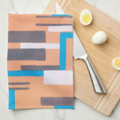  Kunst Deco Jazz Pochoir, Geometrisch Patroon Theedoek (Quarter Fold)