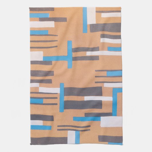  Kunst Deco Jazz Pochoir, Geometrisch Patroon Theedoek (Verticaal)