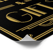 Kunst Deco-Kaarten en cadeaulijstafdrukken Poster (Hoek)