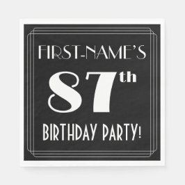 Kunst Deco kijkt 87th Birthday Party met douanenaa Servet