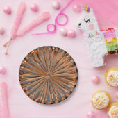 Kunst deco koper flower bord (Feest)