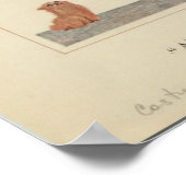 Kunst Deco Lady ~ Au Revoir Mon Amour uit 1920 Poster (Hoek)