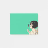  Kunst Deco Lady Butterfly  bloemen Post-it® Notes (Voorkant)