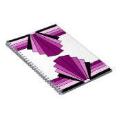 Kunst Deco Lagen in Pinks Notitieboek (Rechterzijde)