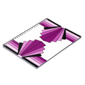 Kunst Deco Lagen in Pinks Notitieboek (Linkerzijde)