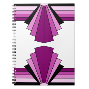 Kunst Deco Lagen in Pinks Notitieboek