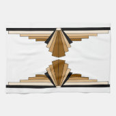 Kunst Deco Lagen in Tan Theedoek (Horizontaal)