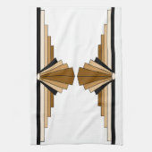 Kunst Deco Lagen in Tan Theedoek (Verticaal)