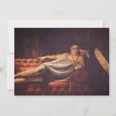 Kunst Deco Lijst 1920s Foto opslaan Datum Aankondiging (Achterkant)