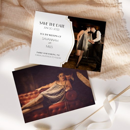 Kunst Deco Lijst 1920s Foto opslaan Datum Kaart