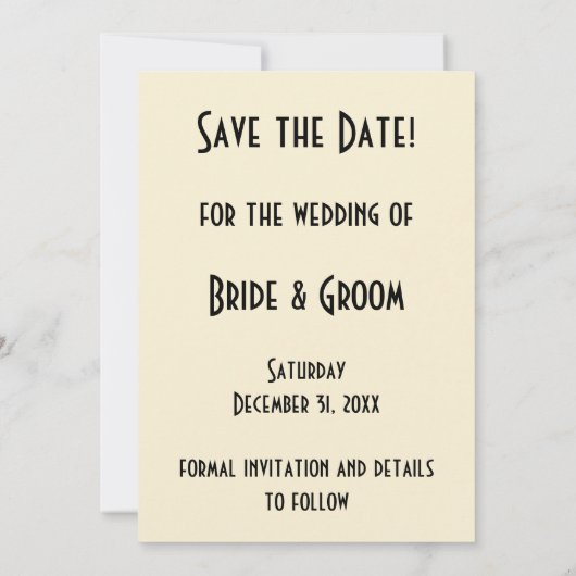  kunst Deco Love Kiss Skis Snow Save the Date (Achterkant)