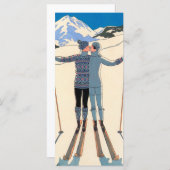 Kunst Deco, Lovers in Snow door George Barbier (Voorkant / Achterkant)