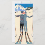  Kunst Deco, Lovers in Snow door George Barbier (Voorkant)