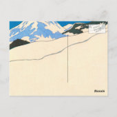  Kunst Deco, Lovers in Snow door George Barbier Briefkaart (Achterkant)