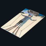 Kunst Deco, Lovers in Snow door George Barbier Klembord<br><div class="desc">illustratiekunst deco liefde en romance ontwerp met een man en een vrouw die zoenen op de skipistes van een mooi oord. Een jong koppel op vakantie kus op een sneeuw bedekte berg in de winter. L'Hiver (ook bekend als Winter: Lovers in the Snow) van kunstenaar George Barbier,  1925.</div>