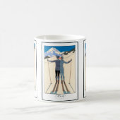 Kunst Deco, Lovers in Snow door George Barbier Koffiemok (Center)