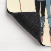  Kunst Deco, Lovers in Snow door George Barbier Muismat (Hoek)