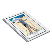  Kunst Deco, Lovers in Snow door George Barbier Notitieboek (Rechterzijde)