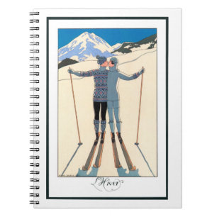  Kunst Deco, Lovers in Snow door George Barbier Notitieboek