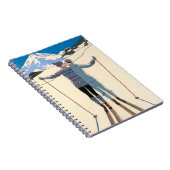  Kunst Deco, Lovers in Snow door George Barbier Notitieboek (Rechterzijde)