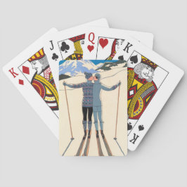  Kunst Deco, Lovers in Snow door George Barbier Speelkaarten