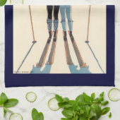 Kunst Deco, Lovers in Snow door George Barbier Theedoek (Gevouwen)