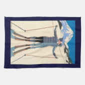 Kunst Deco, Lovers in Snow door George Barbier Theedoek (Horizontaal)