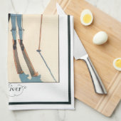 Kunst Deco, Lovers in Snow door George Barbier Theedoek (Quarter Fold)