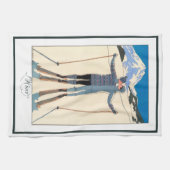 Kunst Deco, Lovers in Snow door George Barbier Theedoek (Horizontaal)