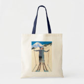 Kunst Deco, Lovers in Snow door George Barbier Tote Bag (Voorkant)
