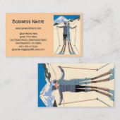  Kunst Deco, Lovers in Snow door George Barbier Visitekaartje (Voorkant / Achterkant)