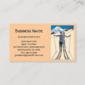  Kunst Deco, Lovers in Snow door George Barbier Visitekaartje (Voorkant)