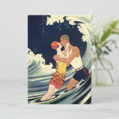 Kunst Deco, Lovers Kiss bij het strand (Staand voorkant)