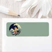  Kunst Deco, Lovers Kiss bij het strand Etiket (Insitu)