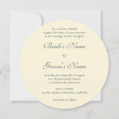  Kunst Deco Lovers Kiss, huwelijksuitnodiging Kaart (Achterkant)