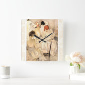 Kunst Deco ~ Meisjes in de kleedkamer Vierkante Klok (Huis)